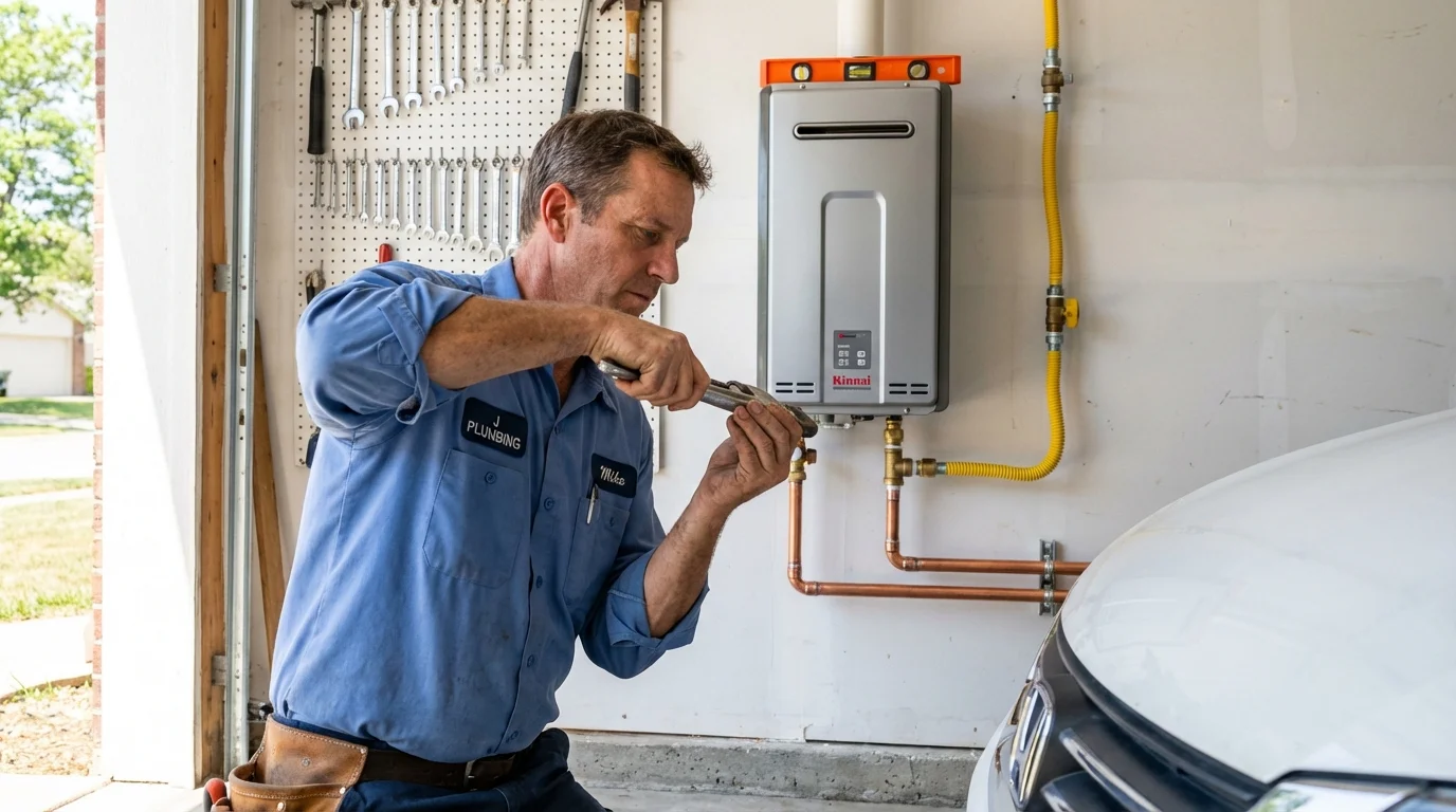 Tankless water heater installation by a Johns Plumbing LLC plumber in Aspen